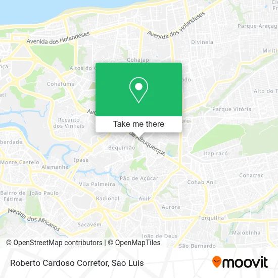 Roberto Cardoso Corretor map