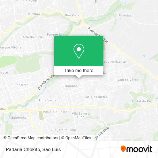 Padaria Chokito map