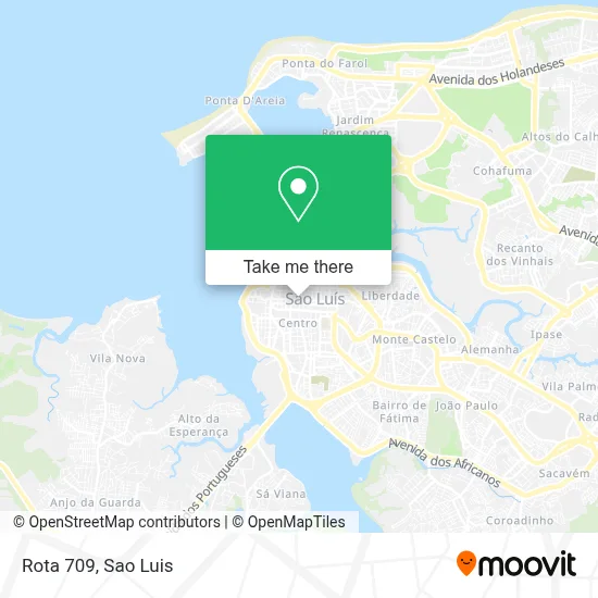 Rota 709 map