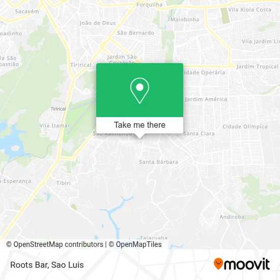 Roots Bar map