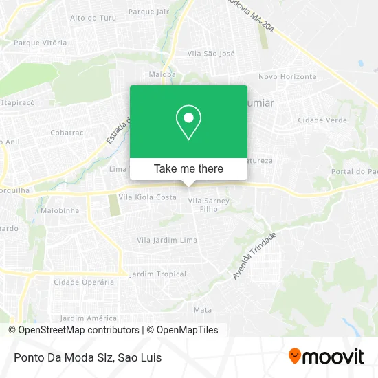 Ponto Da Moda Slz map
