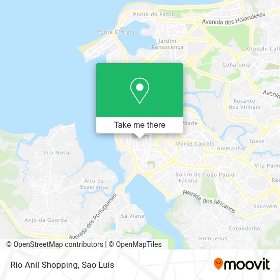Rio Anil Shopping map
