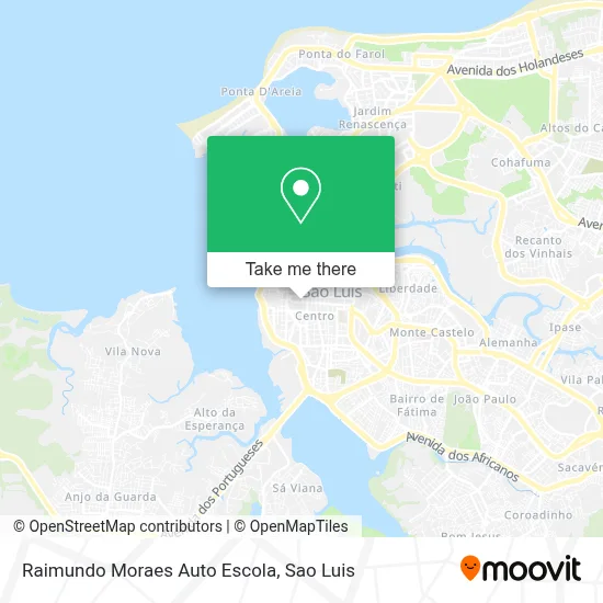 Raimundo Moraes Auto Escola map
