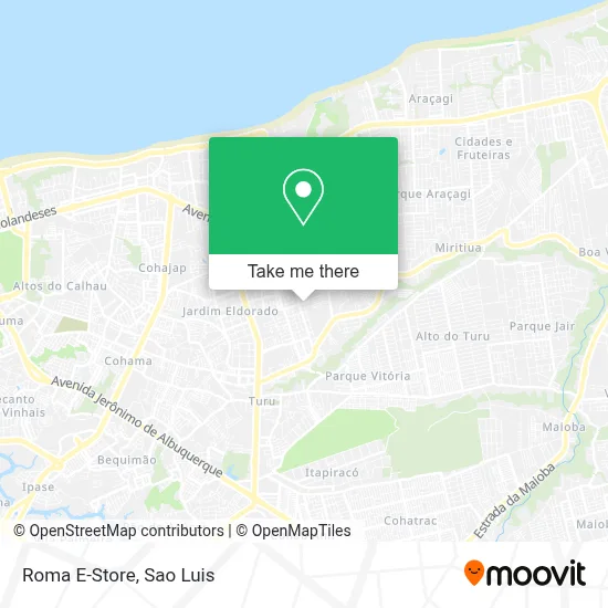 Roma E-Store map