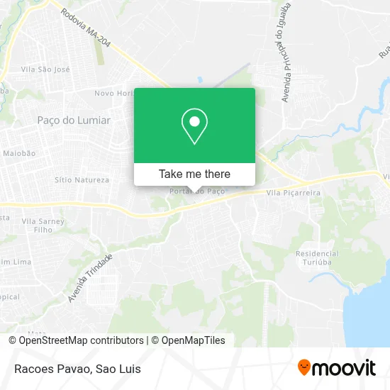 Racoes Pavao map
