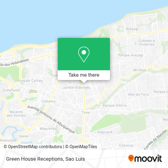 Green House Receptions map