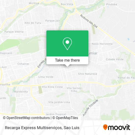 Recarga Express Multiserviços map