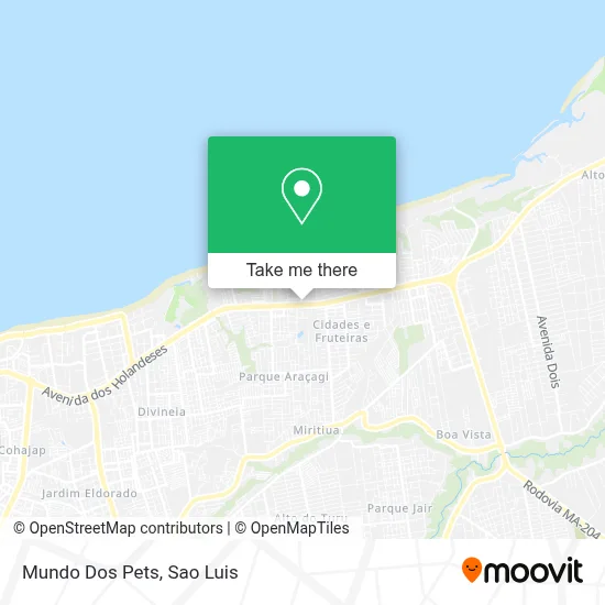 Mundo Dos Pets map