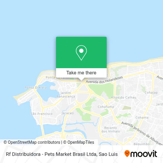 Rf Distribuidora - Pets Market Brasil Ltda map