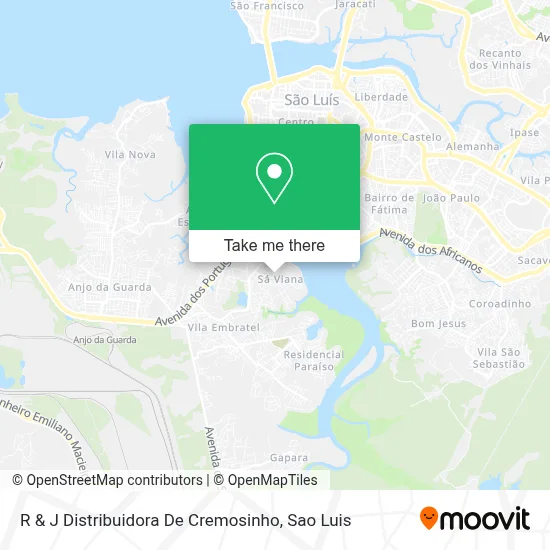 R & J Distribuidora De Cremosinho map