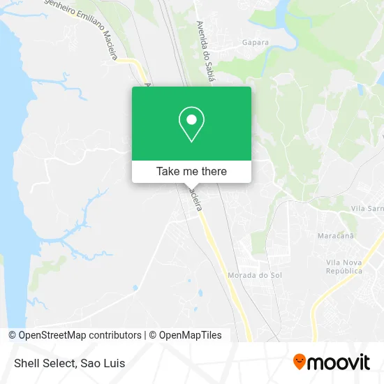 Shell Select map