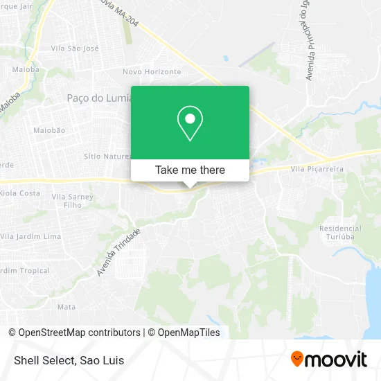 Shell Select map