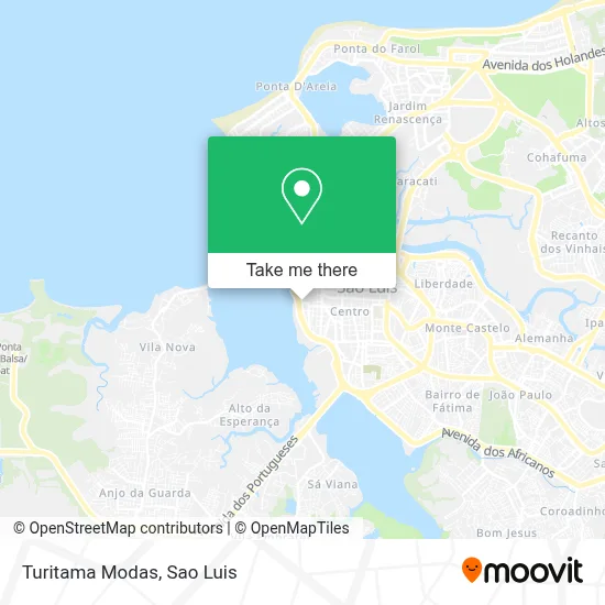 Turitama Modas map