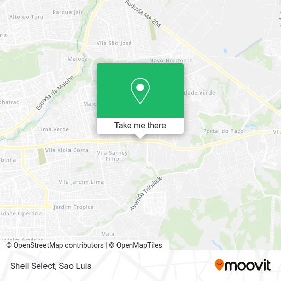 Shell Select map