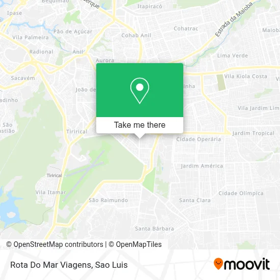 Rota Do Mar Viagens map