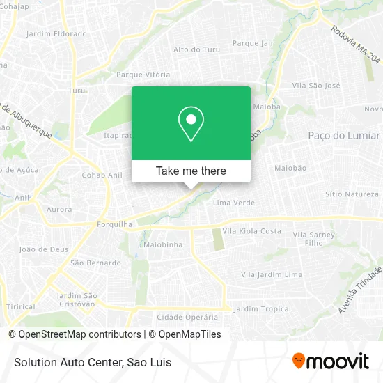 Solution Auto Center map