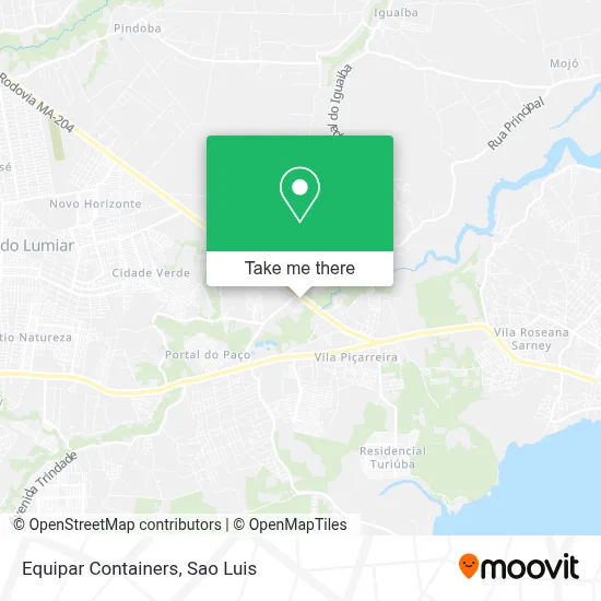 Equipar Containers map