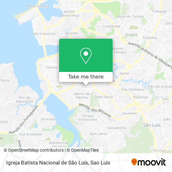 Mapa Igreja Batista Nacional de São Luís