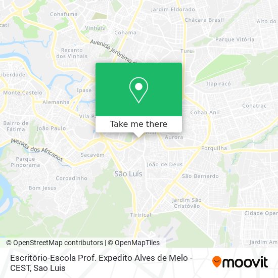 Mapa Escritório-Escola Prof. Expedito Alves de Melo - CEST