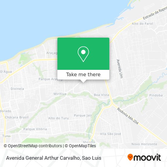 Avenida General Arthur Carvalho map