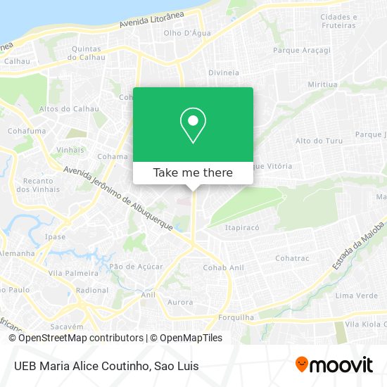 UEB Maria Alice Coutinho map