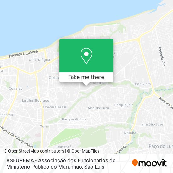 ASFUPEMA - Associação dos Funcionários do Ministério Público do Maranhão map