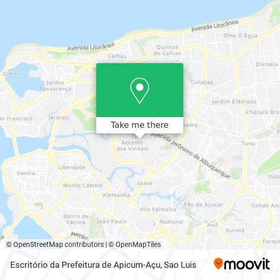 Escritório da Prefeitura de Apicum-Açu map