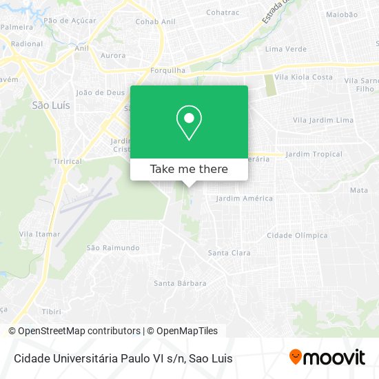 Cidade Universitária Paulo VI s / n map