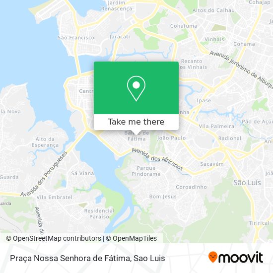 Mapa Praça Nossa Senhora de Fátima