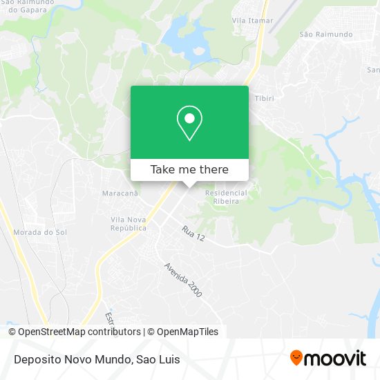 Mapa Deposito Novo Mundo