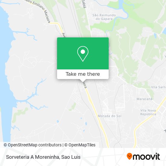 Sorveteria A Moreninha map