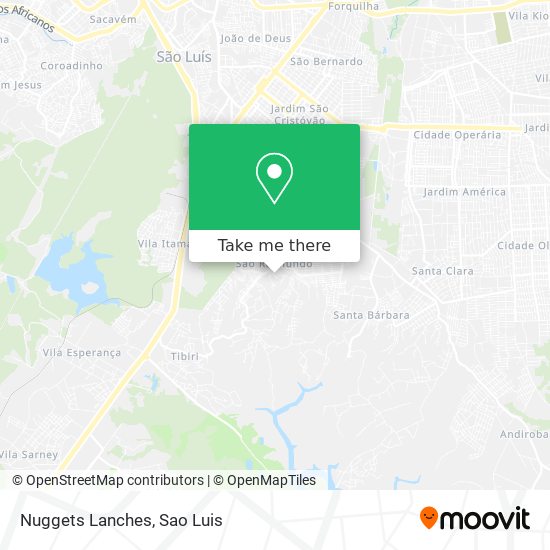 Nuggets Lanches map