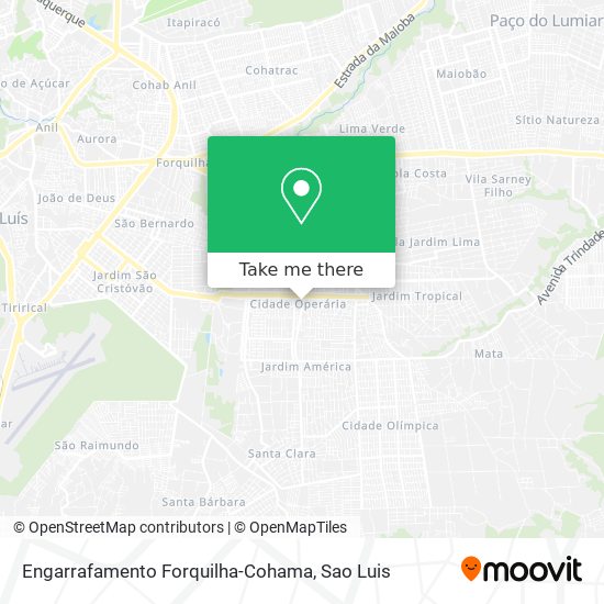 Engarrafamento Forquilha-Cohama map
