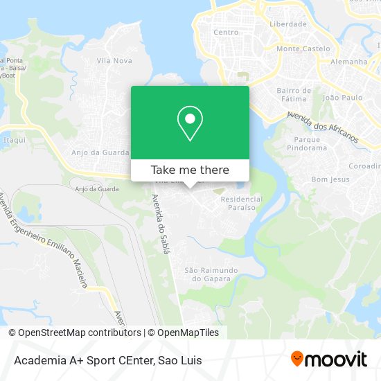 Academia A+ Sport CEnter map
