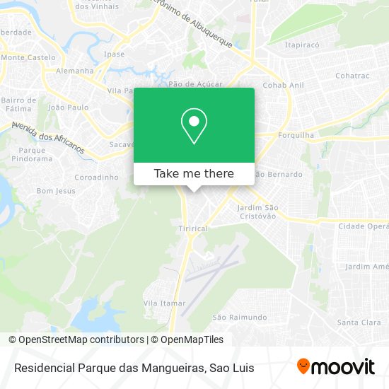 Residencial Parque das Mangueiras map