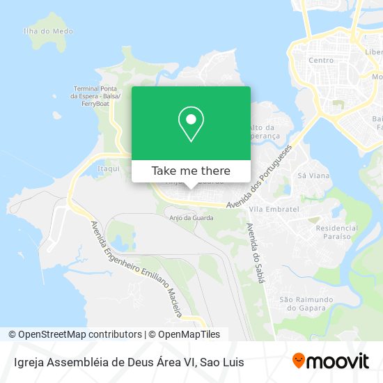 Mapa Igreja Assembléia de Deus Área VI