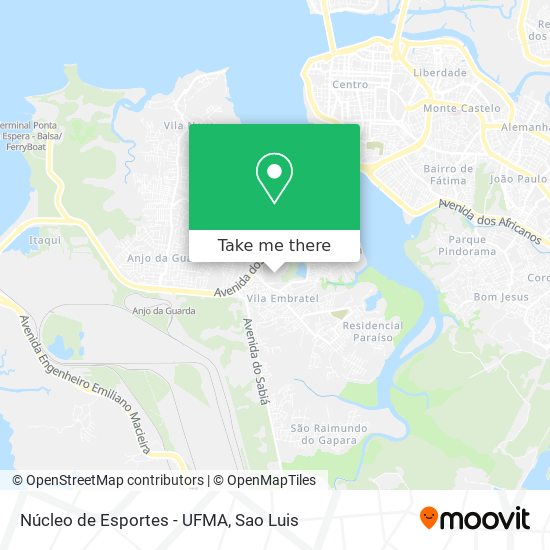 Núcleo de Esportes - UFMA map
