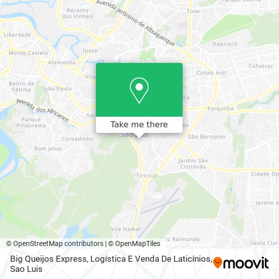 Mapa Big Queijos Express, Logística E Venda De Laticínios