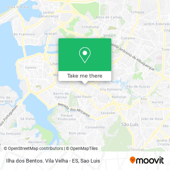 Ilha dos Bentos. Vila Velha - ES map