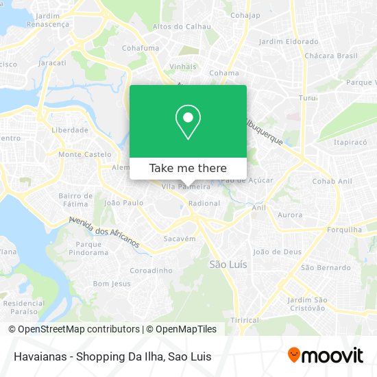 Mapa Havaianas - Shopping Da Ilha