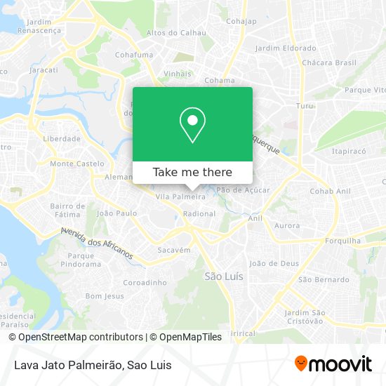 Lava Jato Palmeirão map