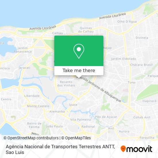 Agência Nacional de Transportes Terrestres ANTT map