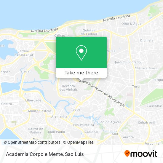 Mapa Academia Corpo e Mente