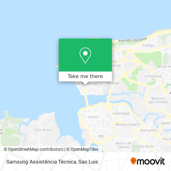 Mapa Samsung Assistência Técnica