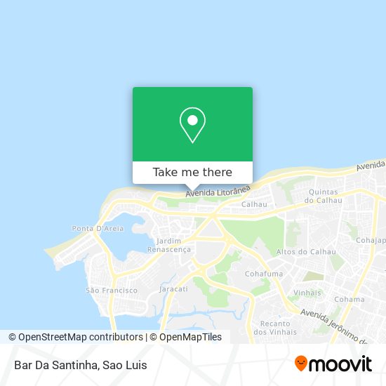 Bar Da Santinha map