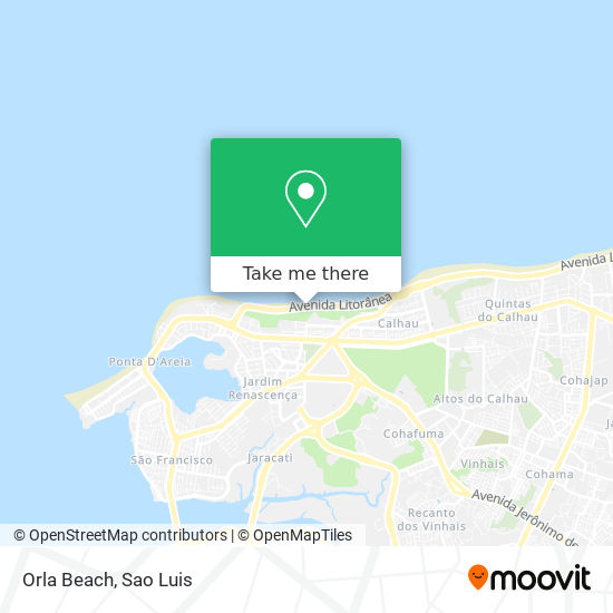 Mapa Orla Beach