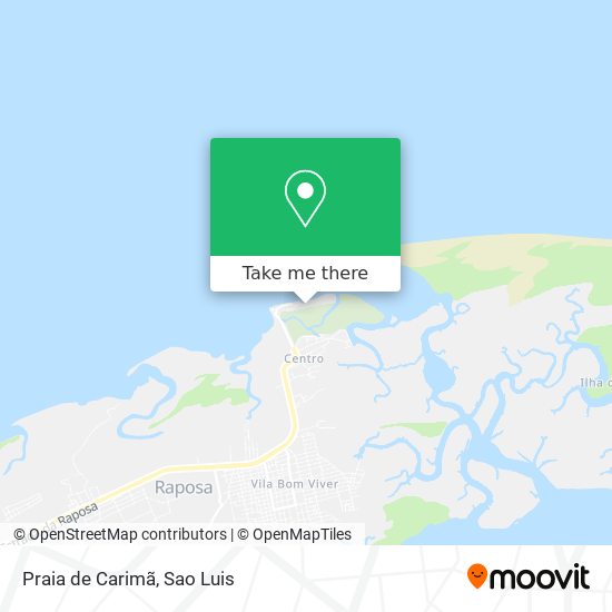 Mapa Praia de Carimã