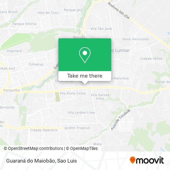 Guaraná do Maiobão map