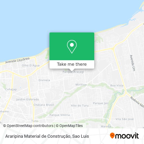 Araripina Material de Construção map