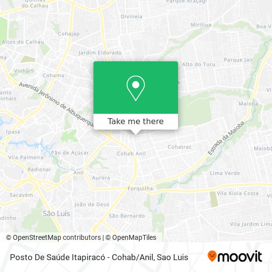 Posto De Saúde Itapiracó - Cohab / Anil map